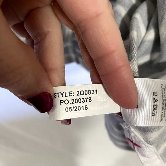 Vineyard Vines Stripe Cotton Dress Gray and White Size Medium - Picture 5 of 8